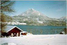 activities, skating, skiing, cross country, fuschlsee lake, austria mountains