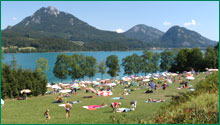 Fuschlsee, Salzkammergut, Salzburg, Österreich, baden, badeplatz, schwimmen, wandern, Radtouren